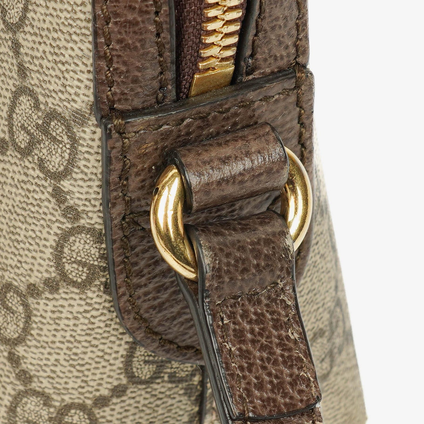 Gucci GG Supreme Monogram Small Dome Ophidia Rounded Top Shoulder Bag