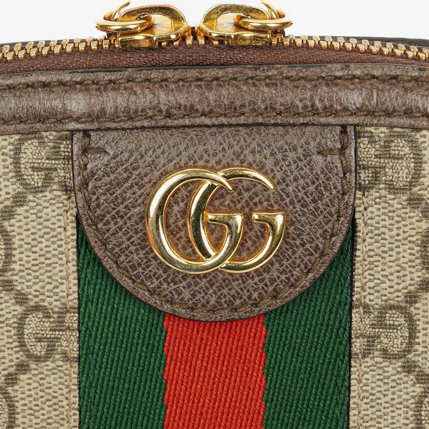 Gucci GG Supreme Monogram Small Dome Ophidia Rounded Top Shoulder Bag
