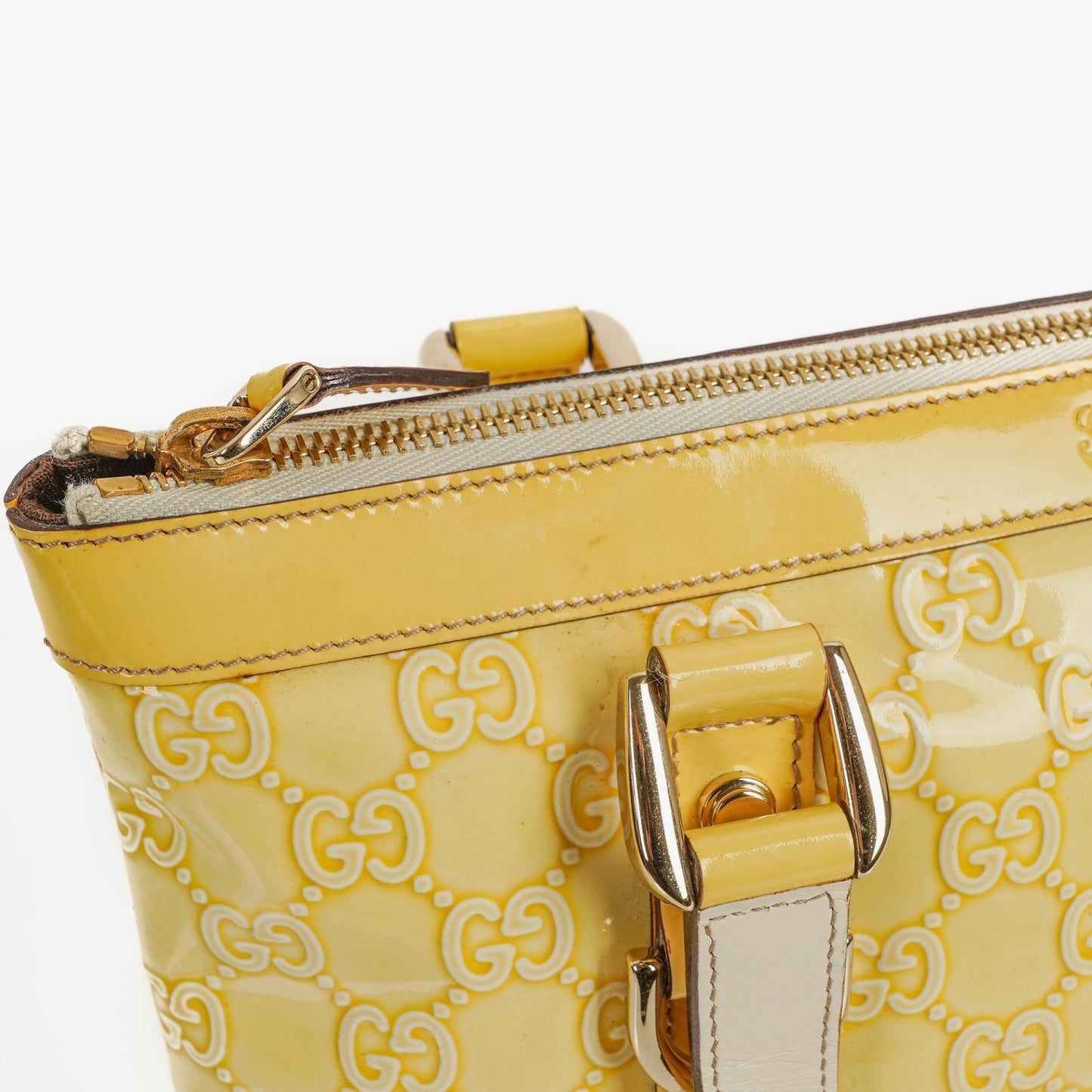 Gucci GG Yellow Abbey Tote Bag