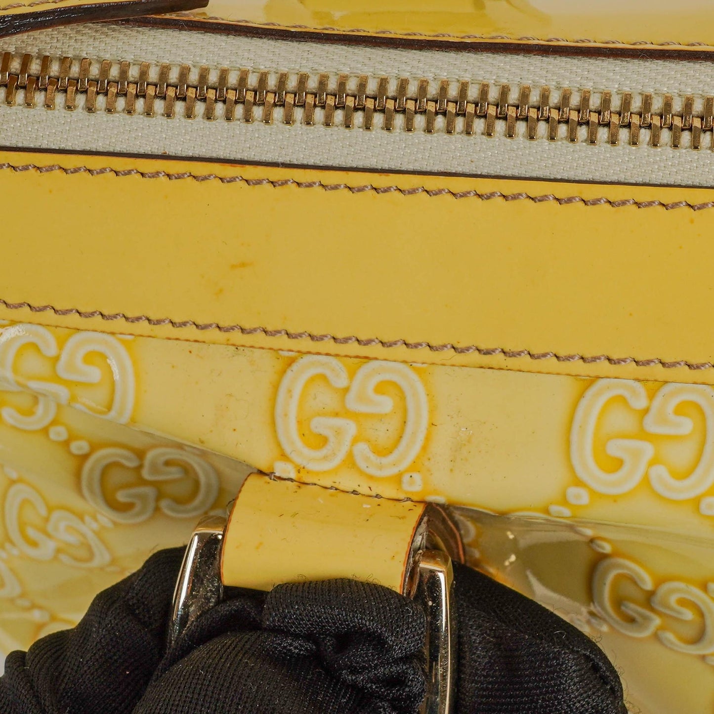 Gucci GG Yellow Abbey Tote Bag