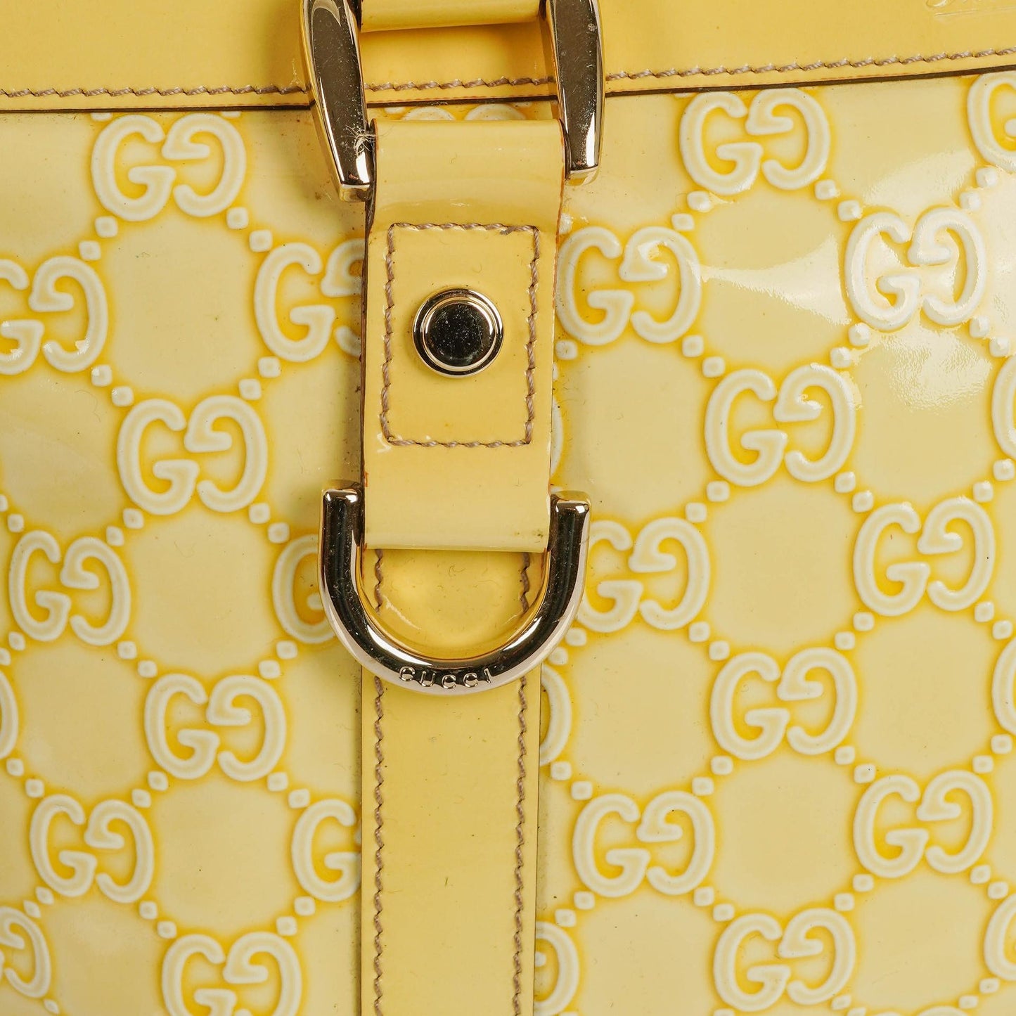 Gucci GG Yellow Abbey Tote Bag