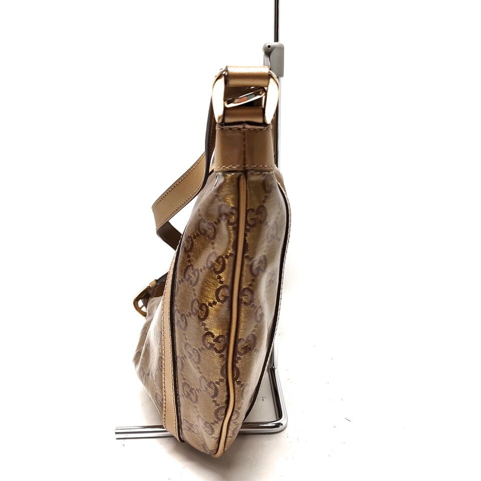 Gucci Gold Canvas Crossbody