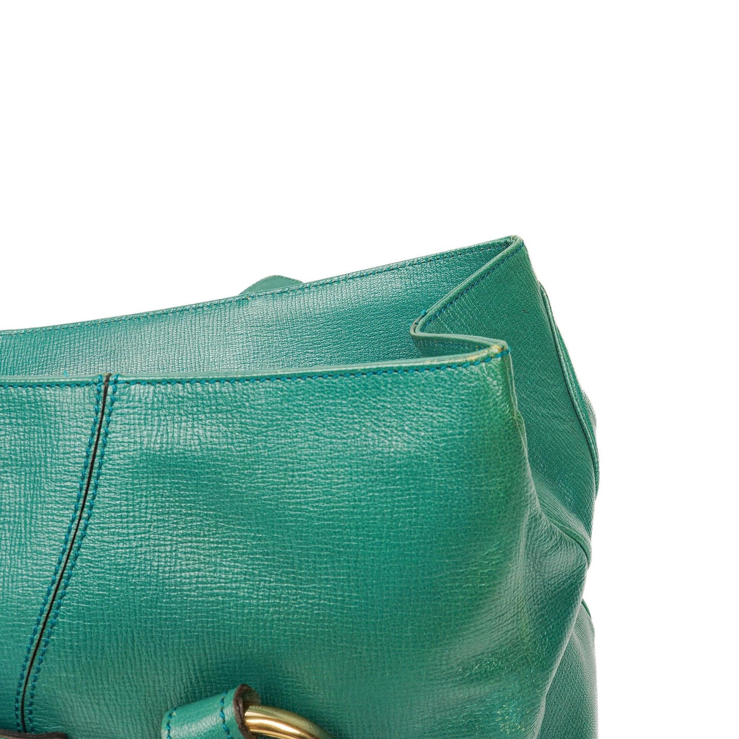 Gucci Grained Calfskin Large Horsebit Chain Flap Bag