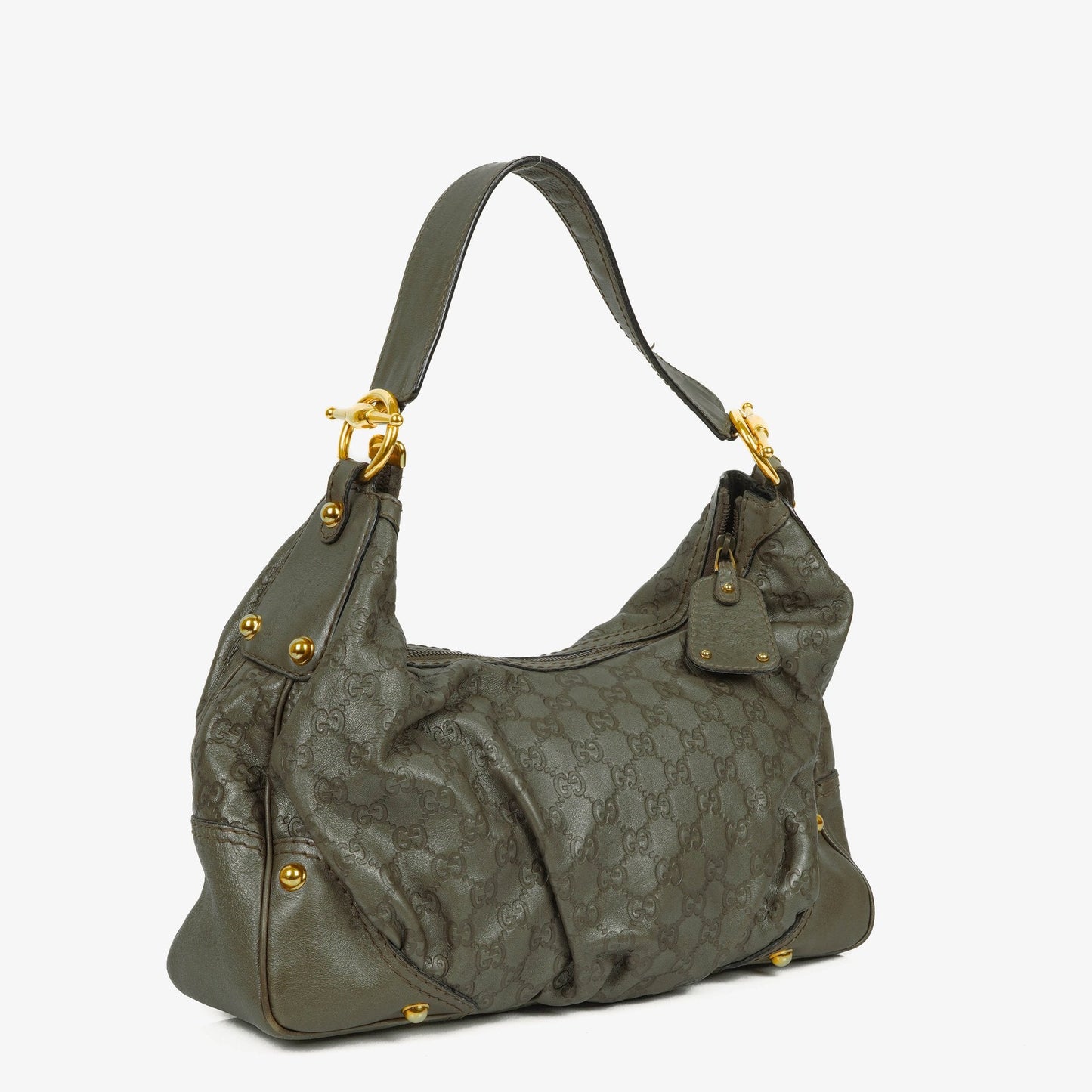 Gucci Guccissima Jokey Leather Hobo Bag