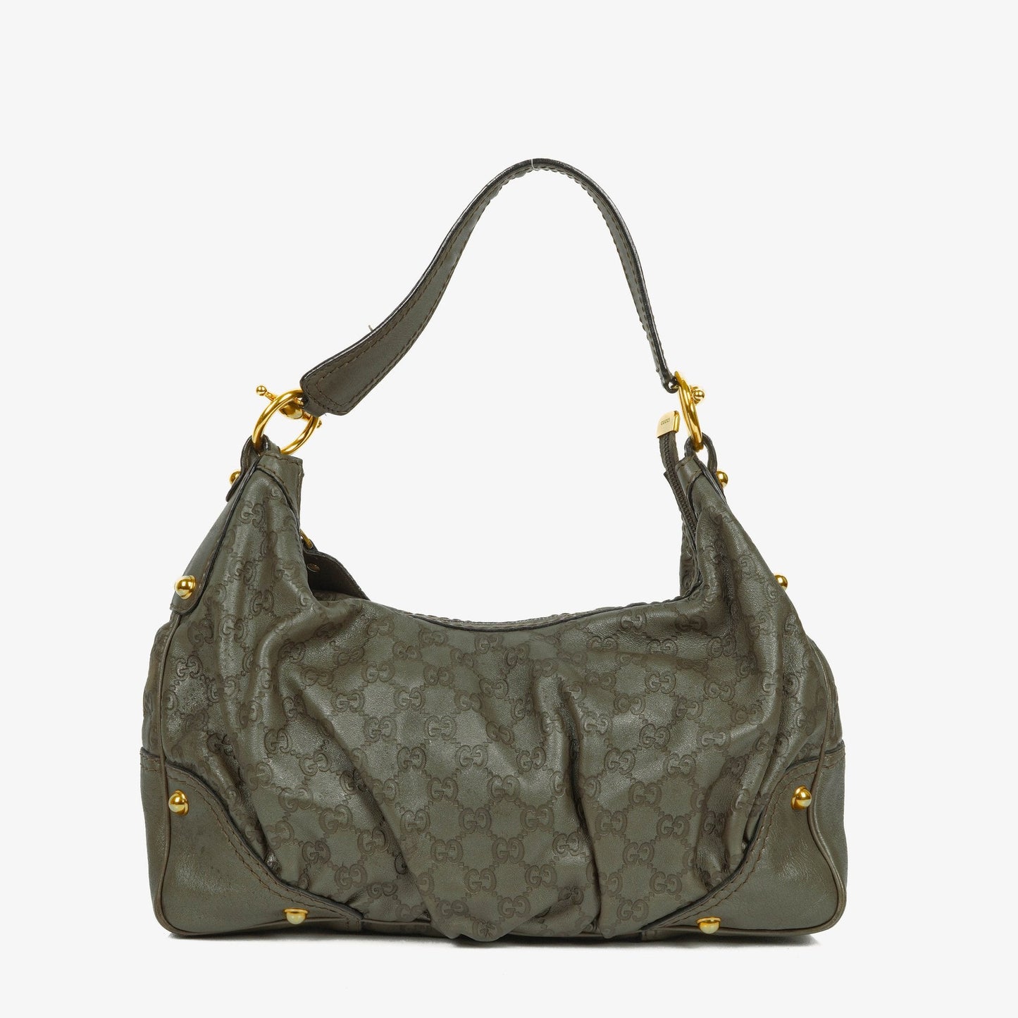 Gucci Guccissima Jokey Leather Hobo Bag