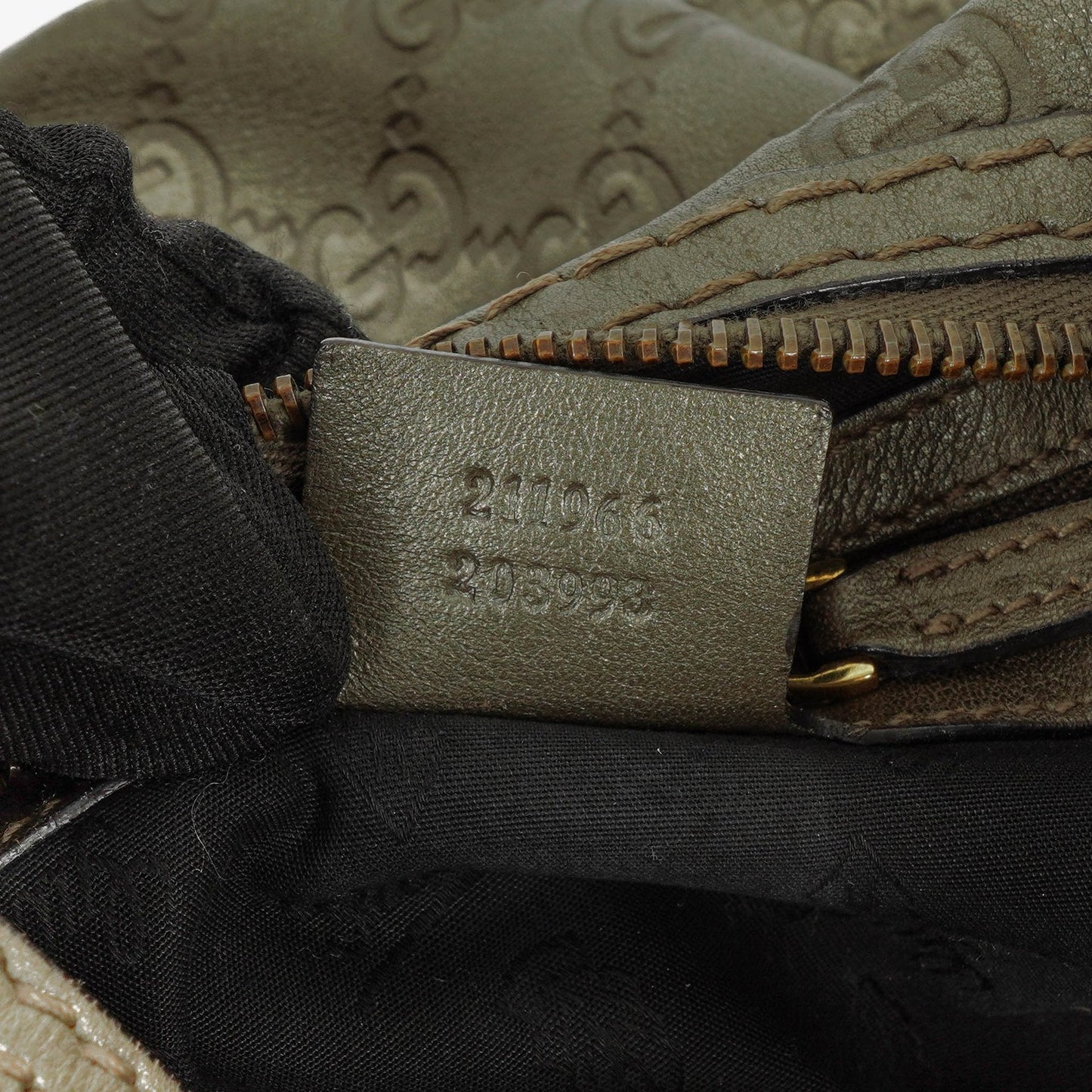 Gucci Guccissima Jokey Leather Hobo Bag