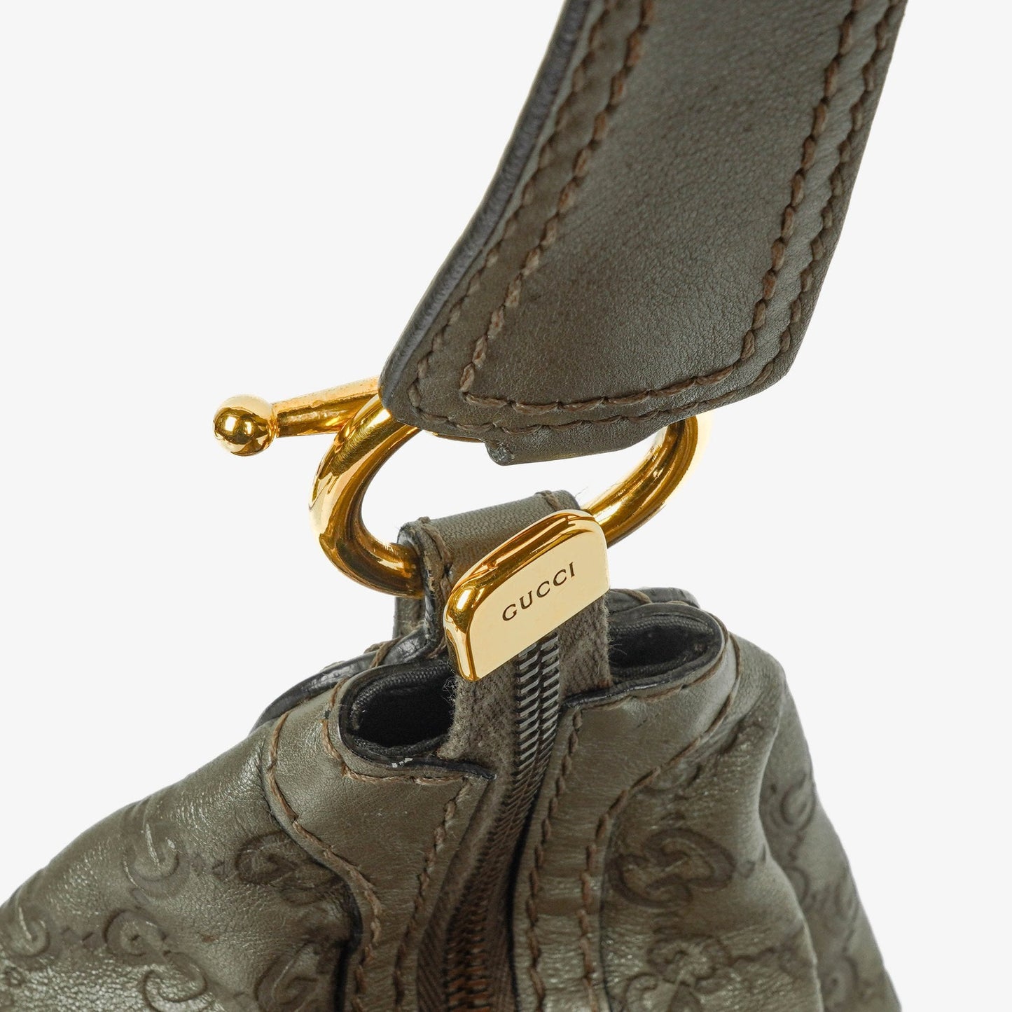 Gucci Guccissima Jokey Leather Hobo Bag