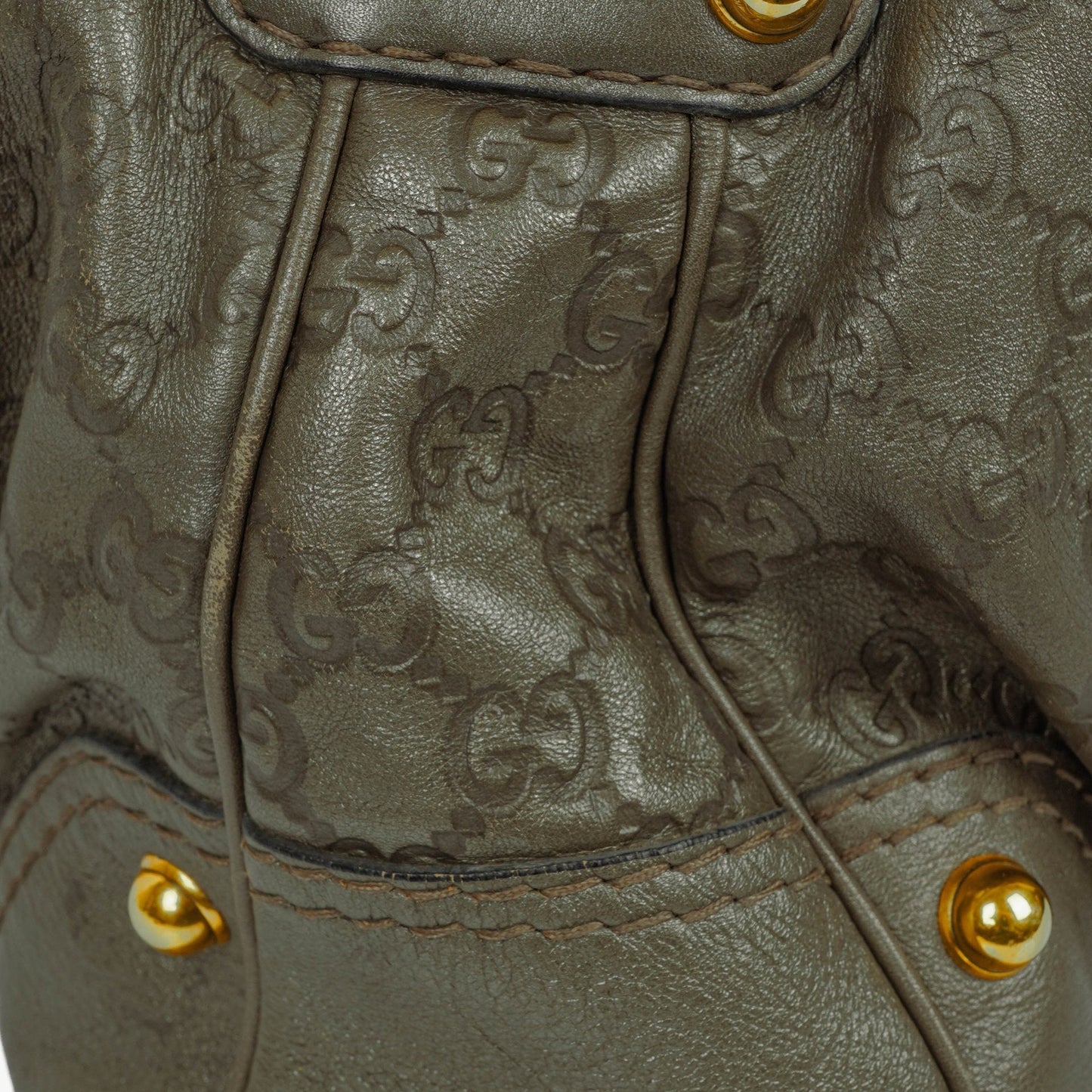 Gucci Guccissima Jokey Leather Hobo Bag