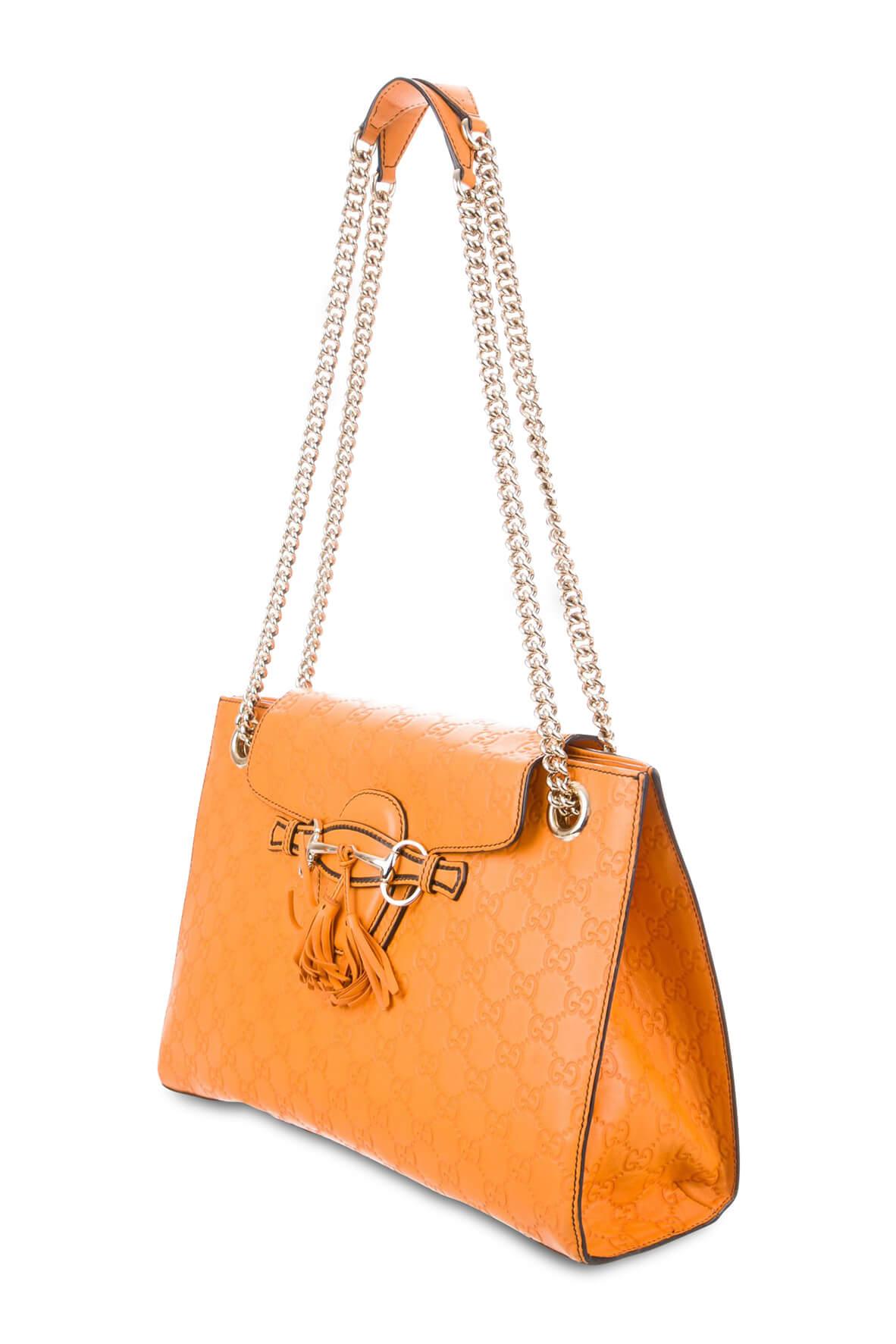 Gucci Guccissima Leather Chain Shoulder Bag Style 1