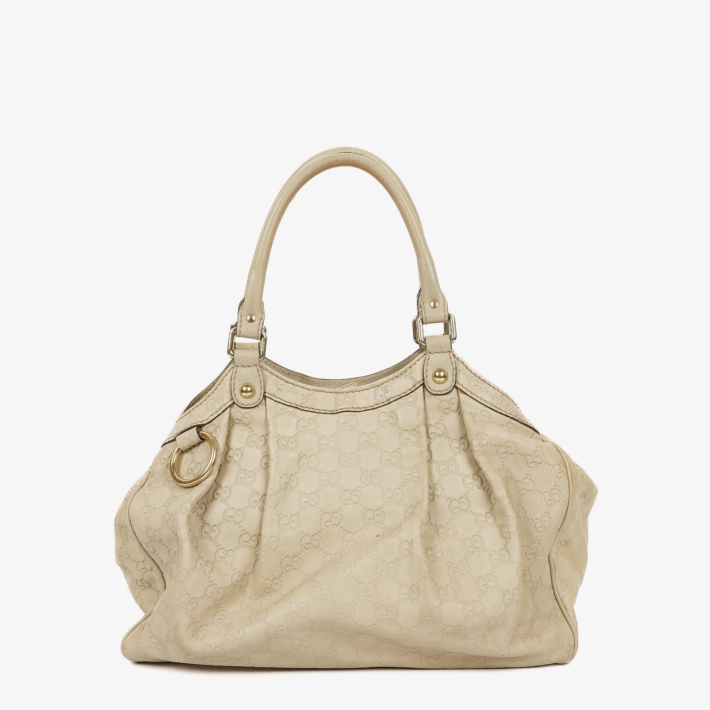 Gucci Guccissima Neutral Leather Suckey Hobo Bag