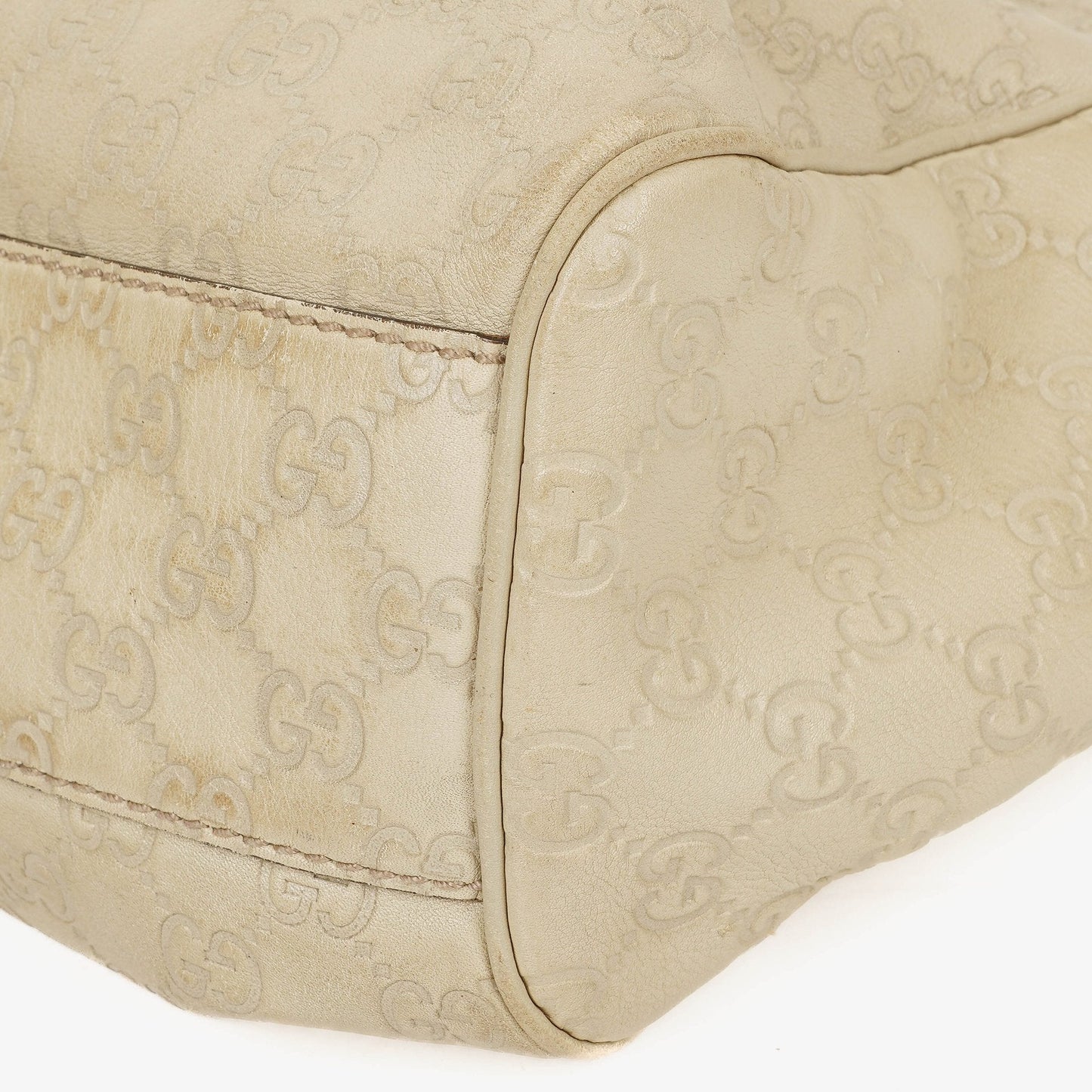 Gucci Guccissima Neutral Leather Suckey Hobo Bag
