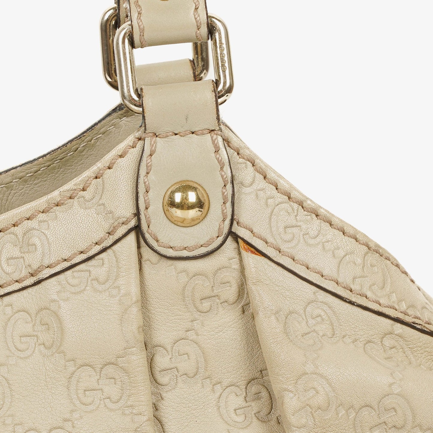 Gucci Guccissima Neutral Leather Suckey Hobo Bag