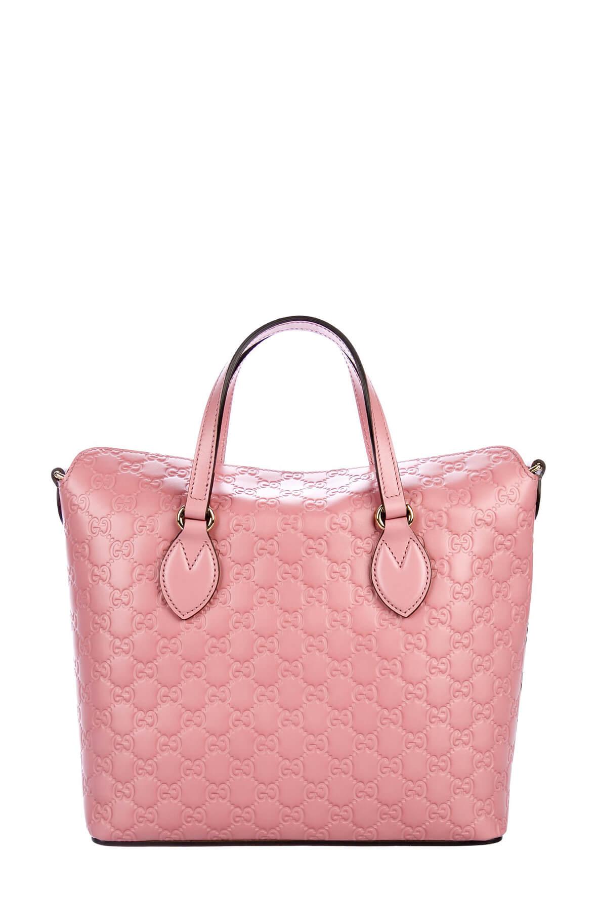 Gucci Guccissima Pink Leather Shoulder Bag