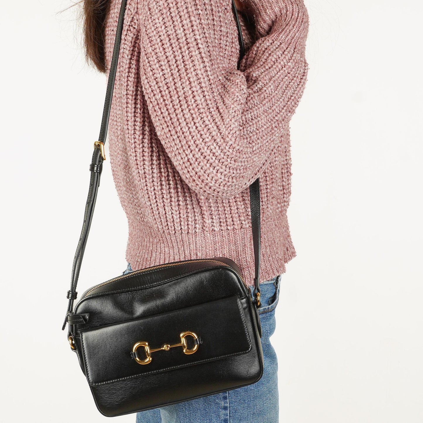 Gucci Horsebit 1955 Black Crossbody Bag
