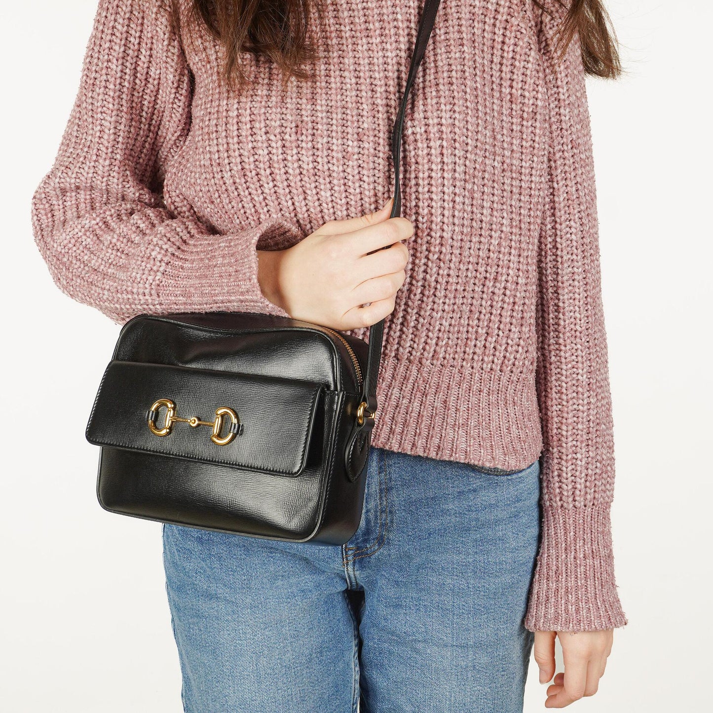 Gucci Horsebit 1955 Black Crossbody Bag