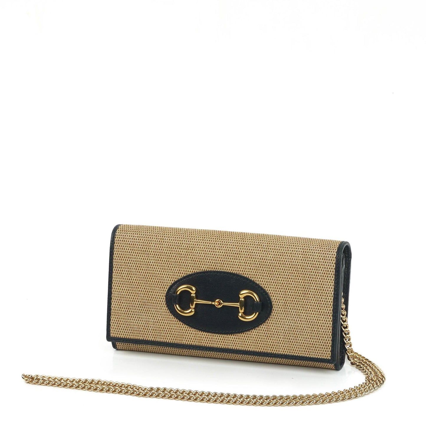 Gucci Horsebit 1955 Canvas Wallet on Chain
