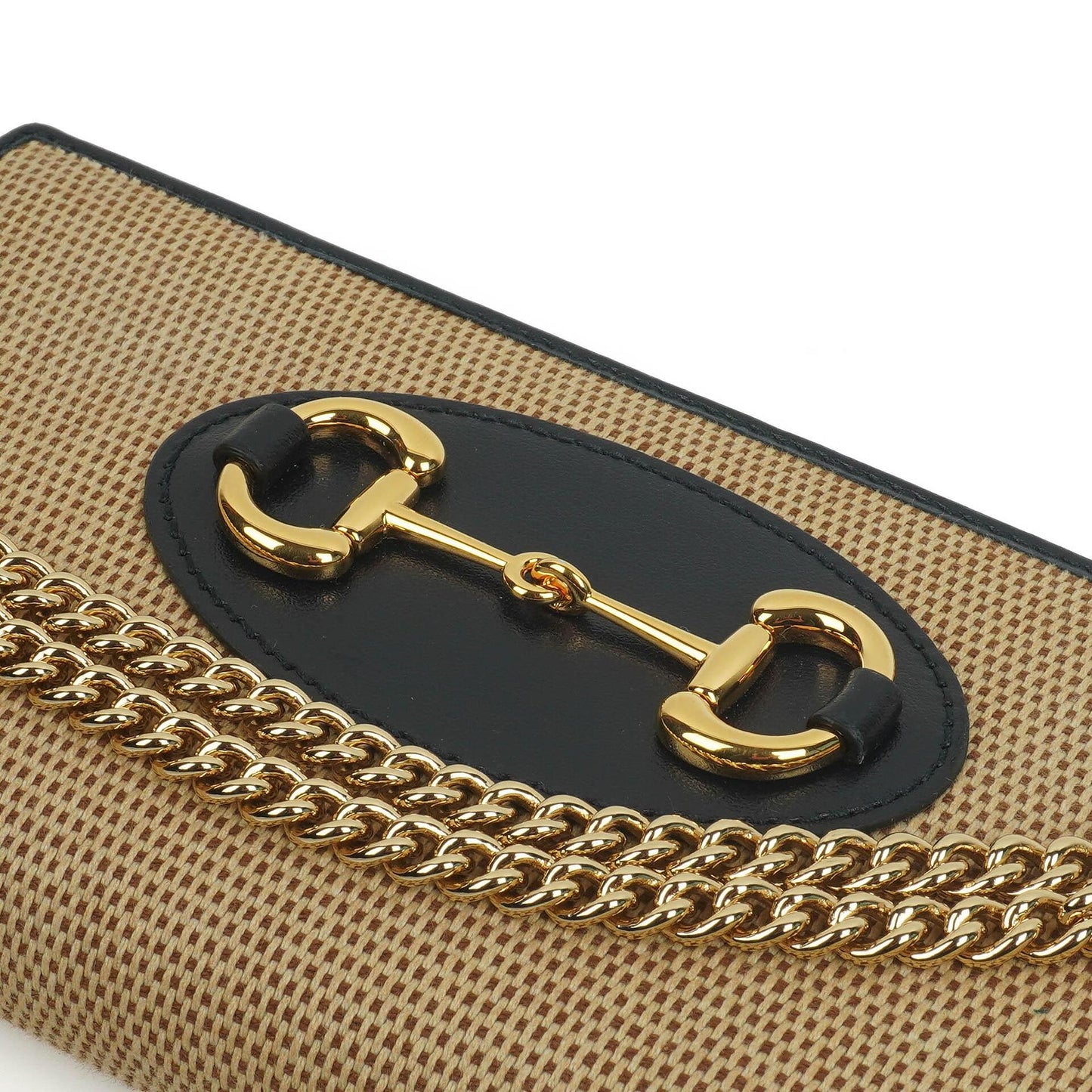 Gucci Horsebit 1955 Canvas Wallet on Chain