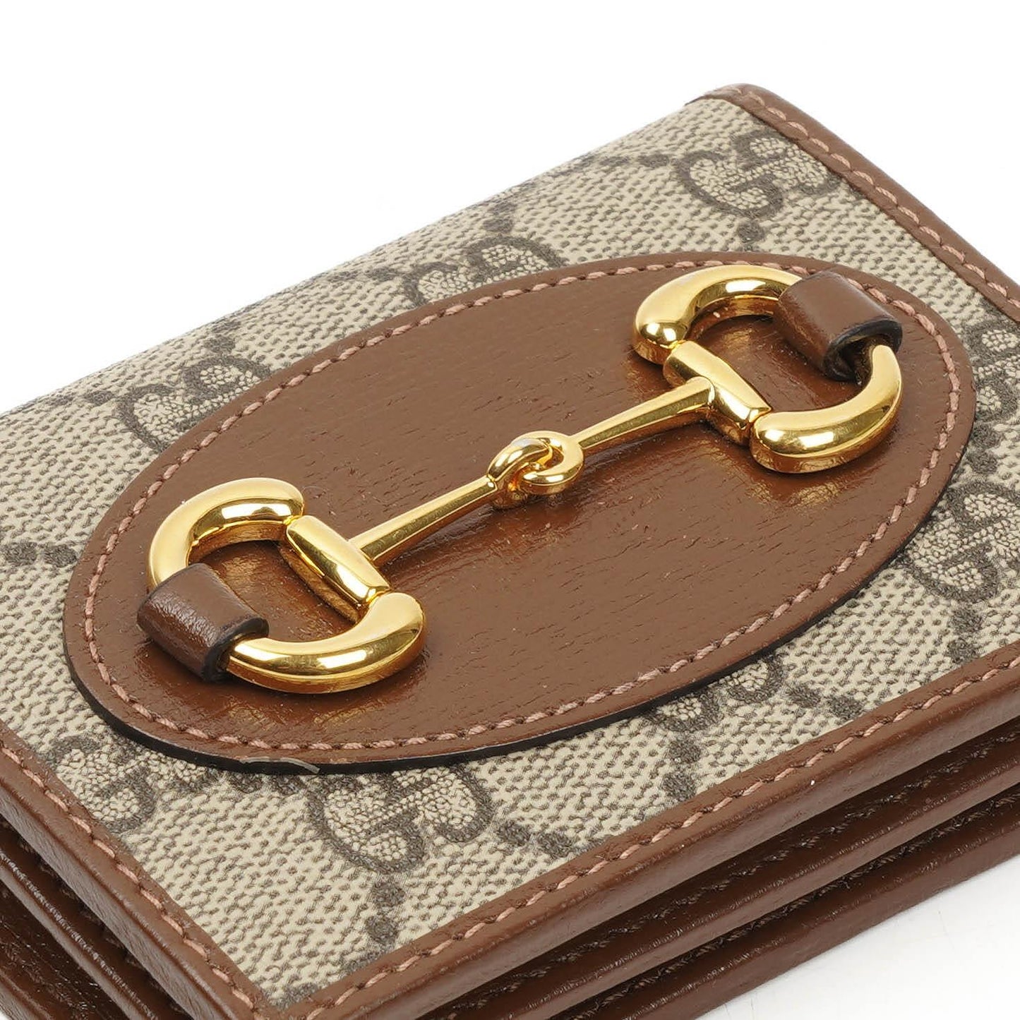Gucci Horsebit 1955 GG Supreme Monogram Canvas Card Case Wallet