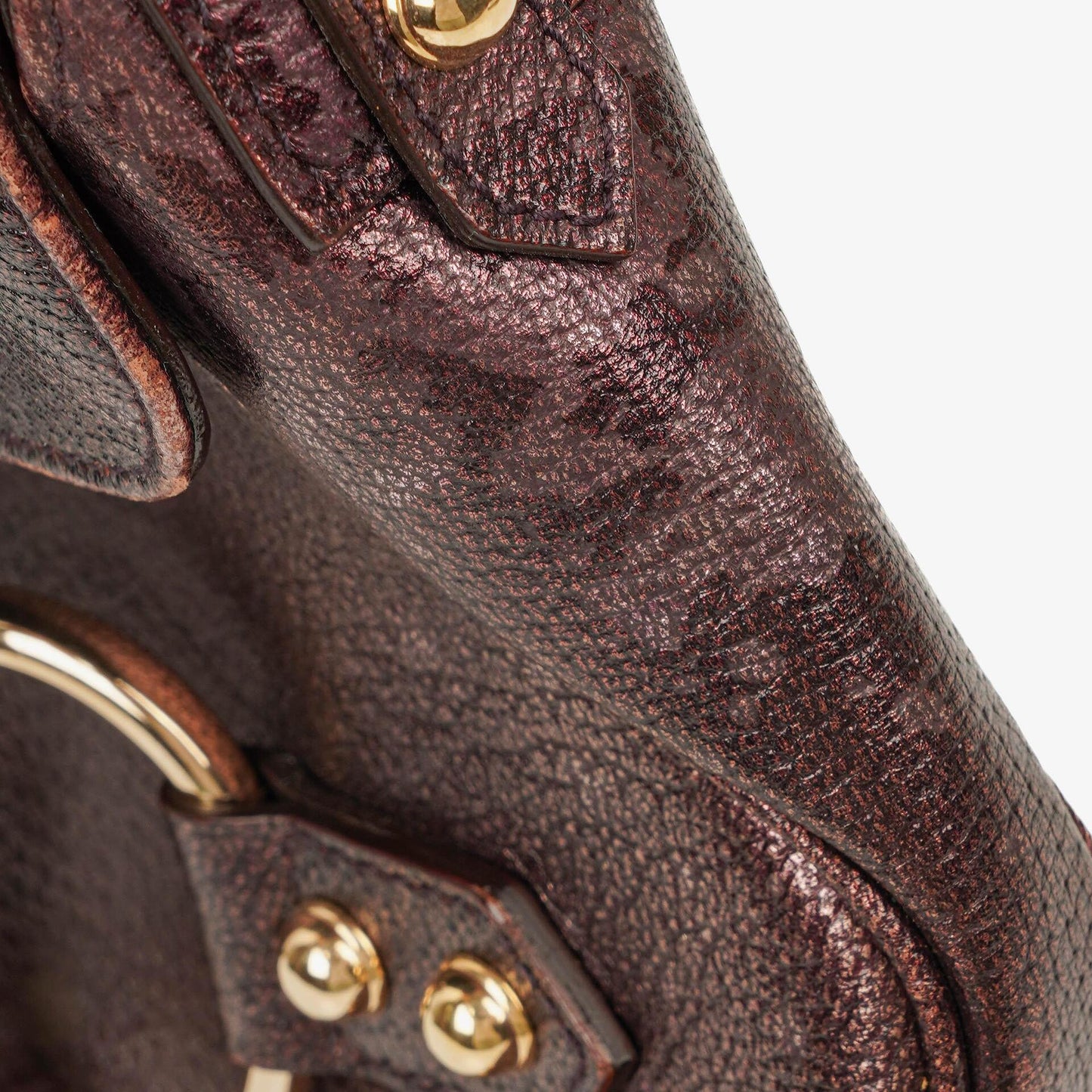 Gucci Horsebit Flap Purple Leather Shoulder Bag