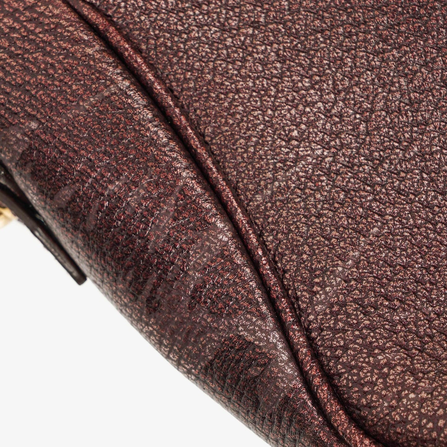 Gucci Horsebit Flap Purple Leather Shoulder Bag