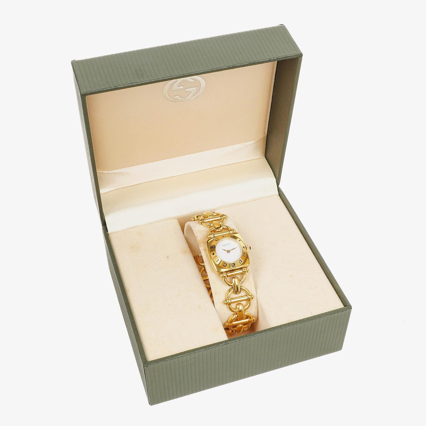 Gucci Horsebit Stainless Steel 21mm 6400L Quartz Watch