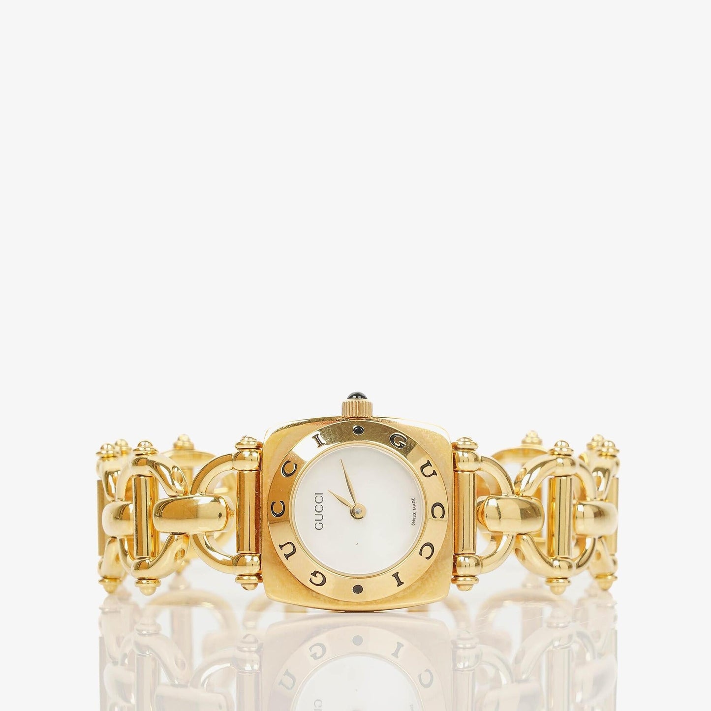 Gucci Horsebit Stainless Steel 21mm 6400L Quartz Watch