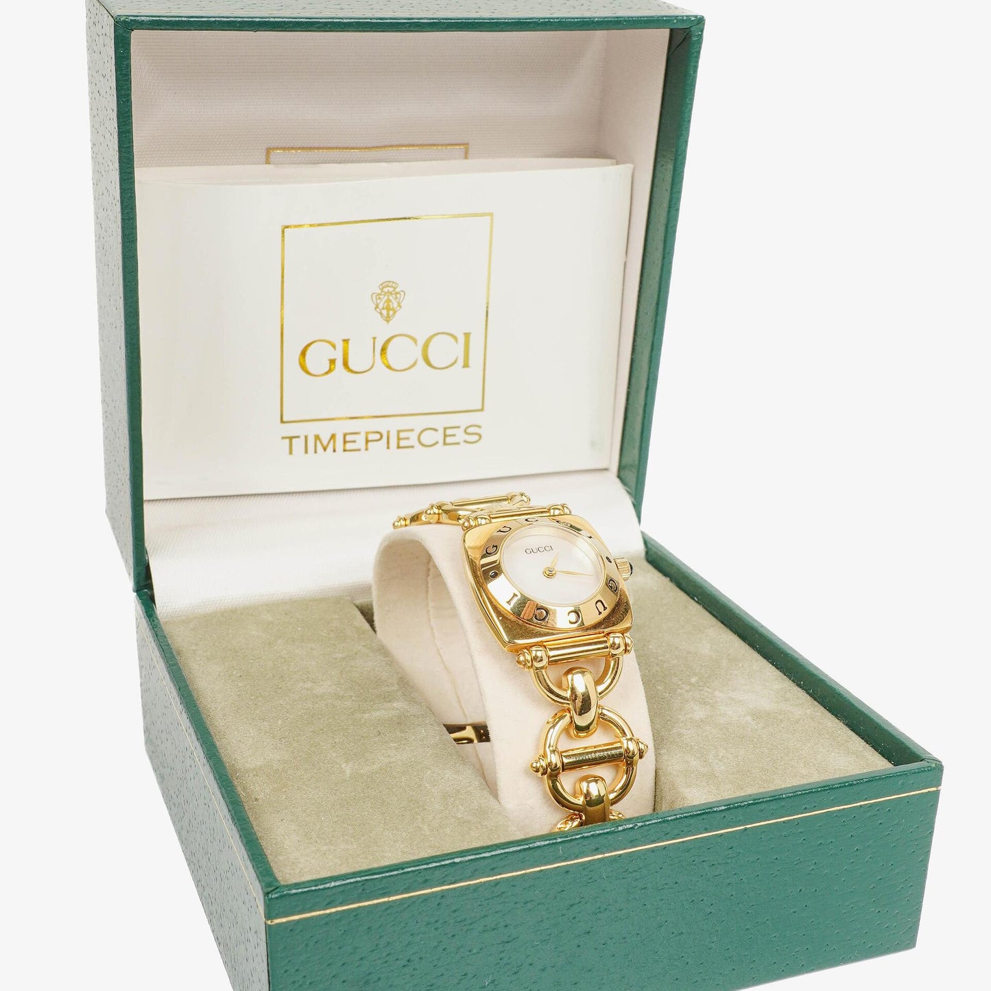 Gucci Horsebit Stainless Steel 21mm 6400L Quartz Watch