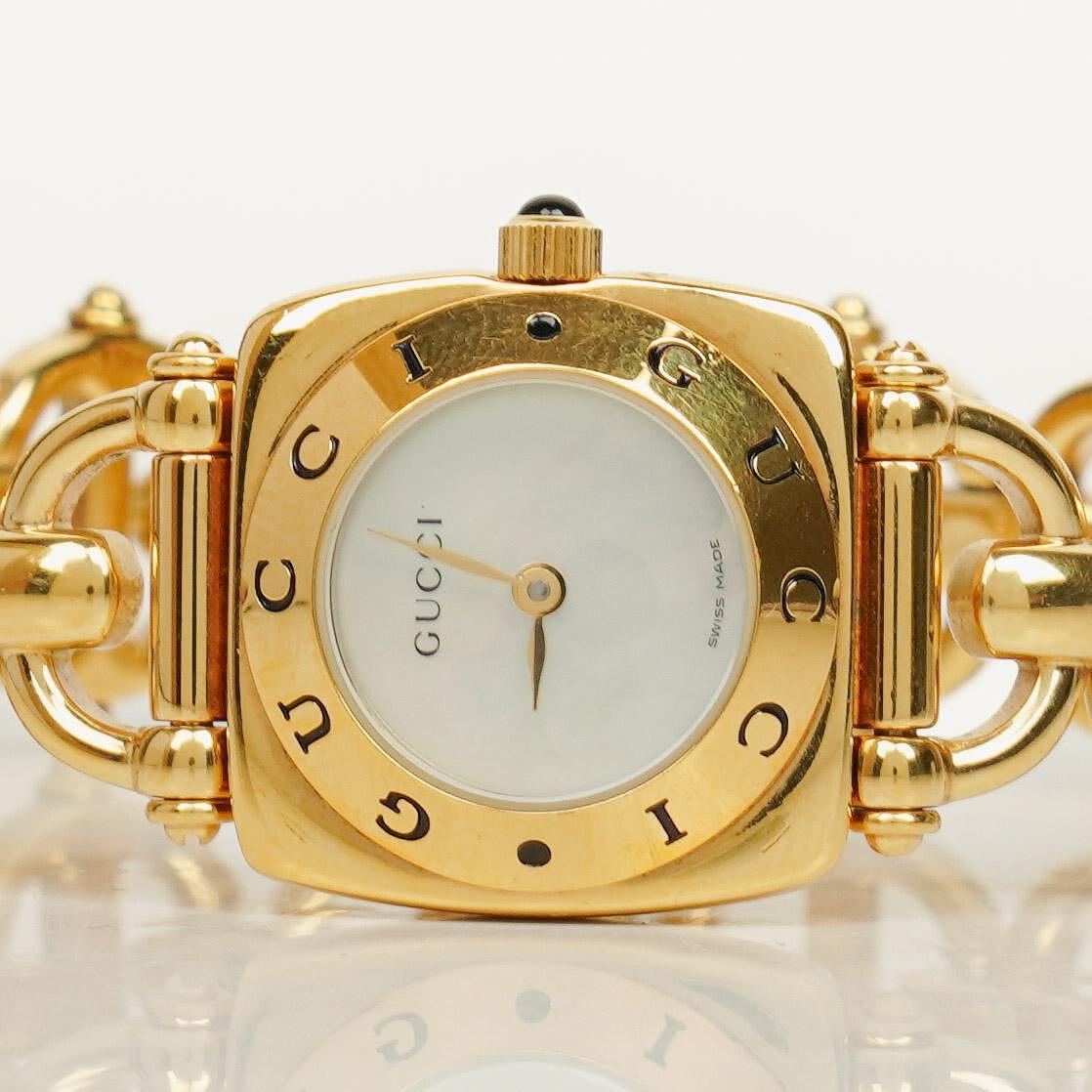 Gucci Horsebit Stainless Steel 22mm 6400L Quartz Watch