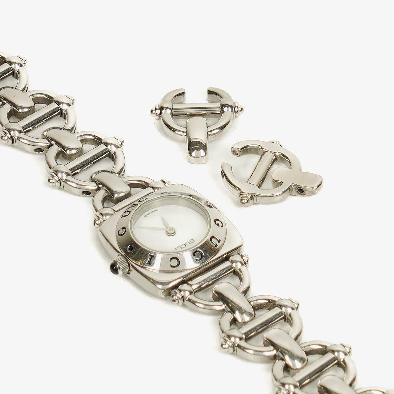 Gucci Horsebit Stainless Steel 22mm 6400L Quartz Watch