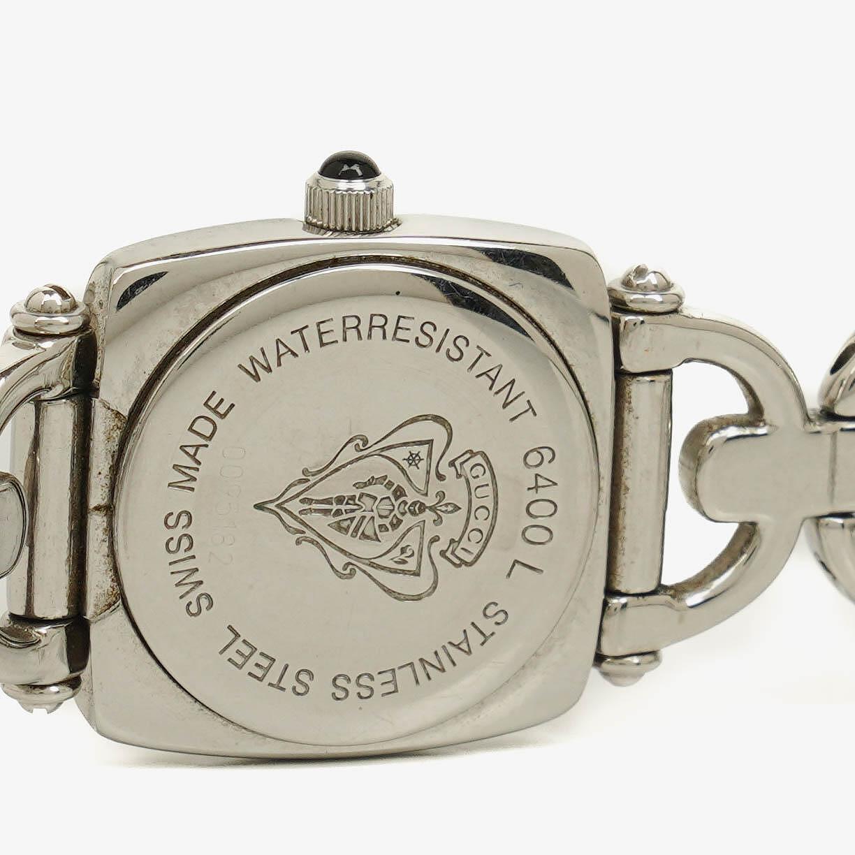 Gucci Horsebit Stainless Steel 22mm 6400L Quartz Watch