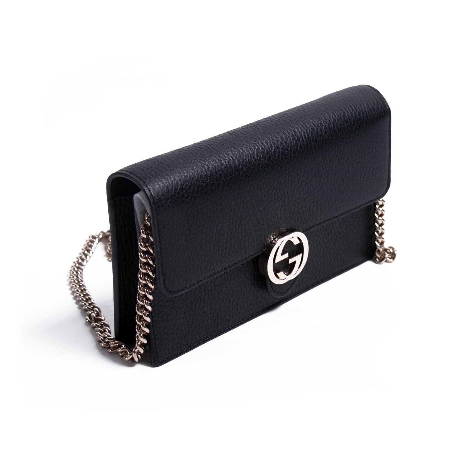 Gucci Interlocking G Leather Chain Crossbody Style 2