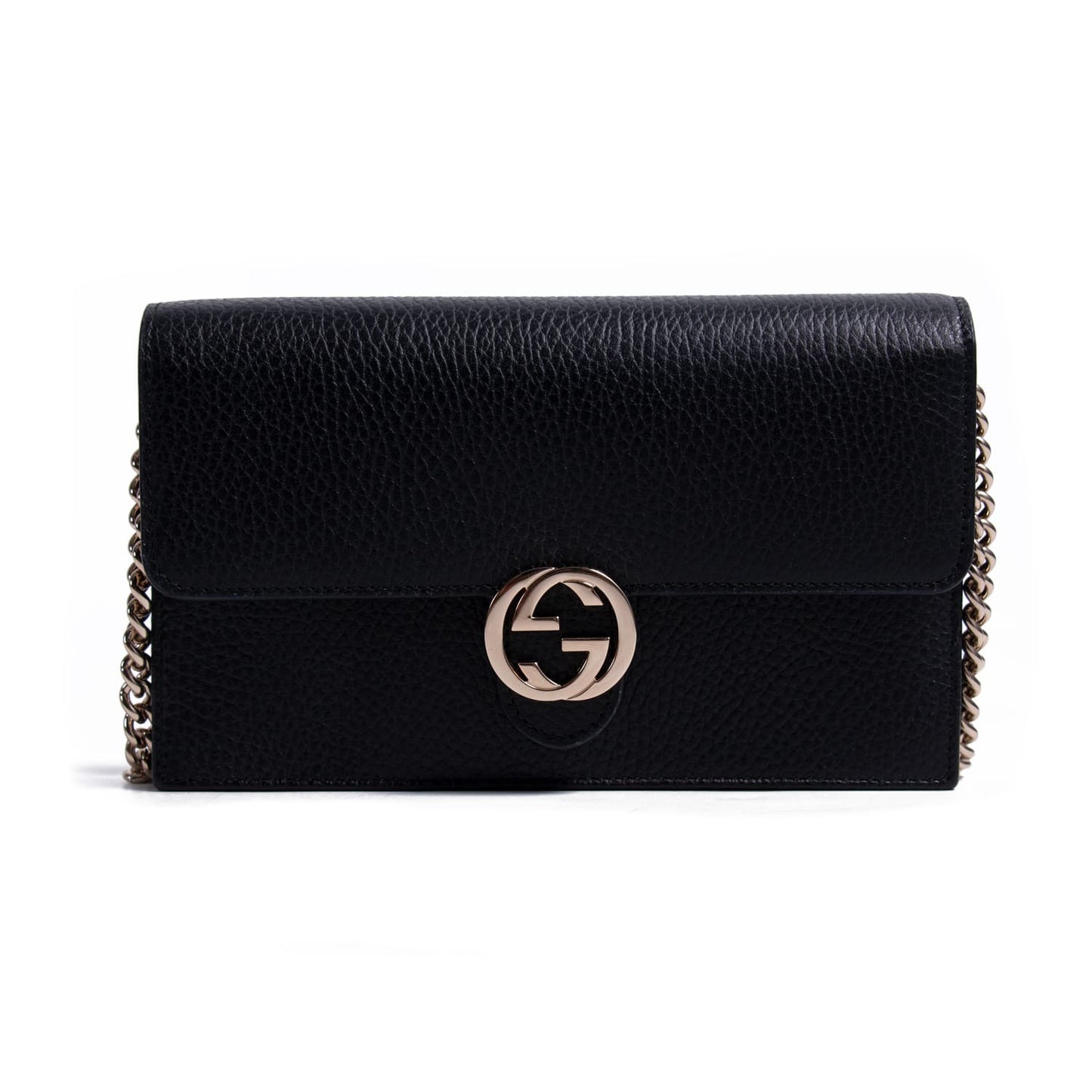 Gucci Interlocking G Leather Chain Crossbody Style 2