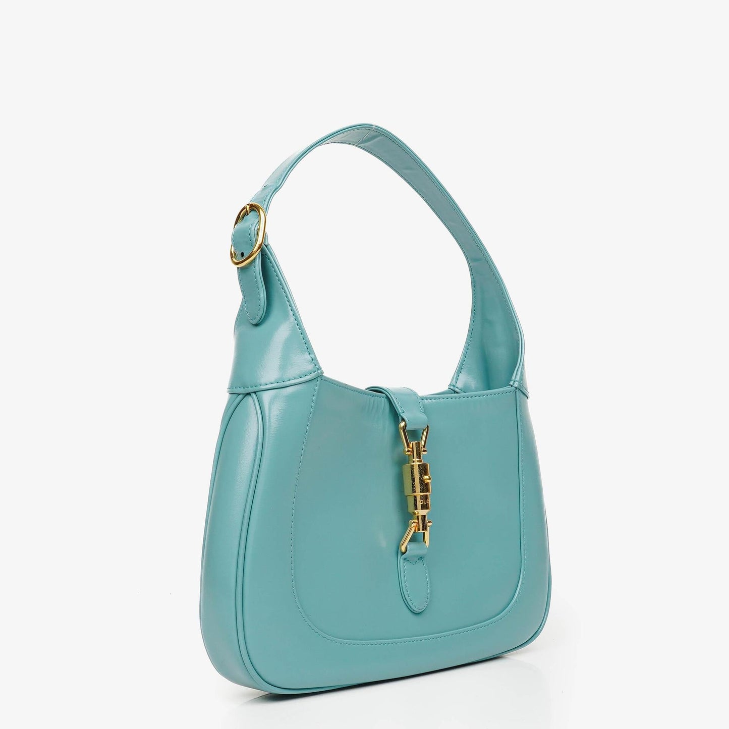 Gucci Jackie 1961 Light Blue Leather Small Shoulder Bag