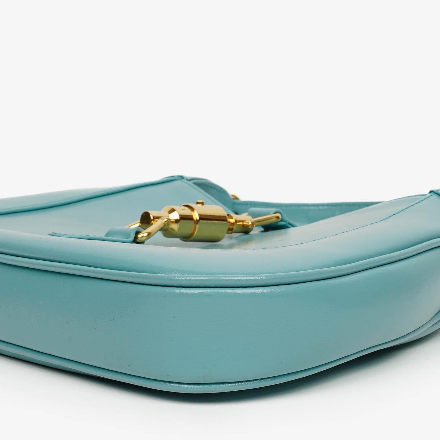 Gucci Jackie 1961 Light Blue Leather Small Shoulder Bag