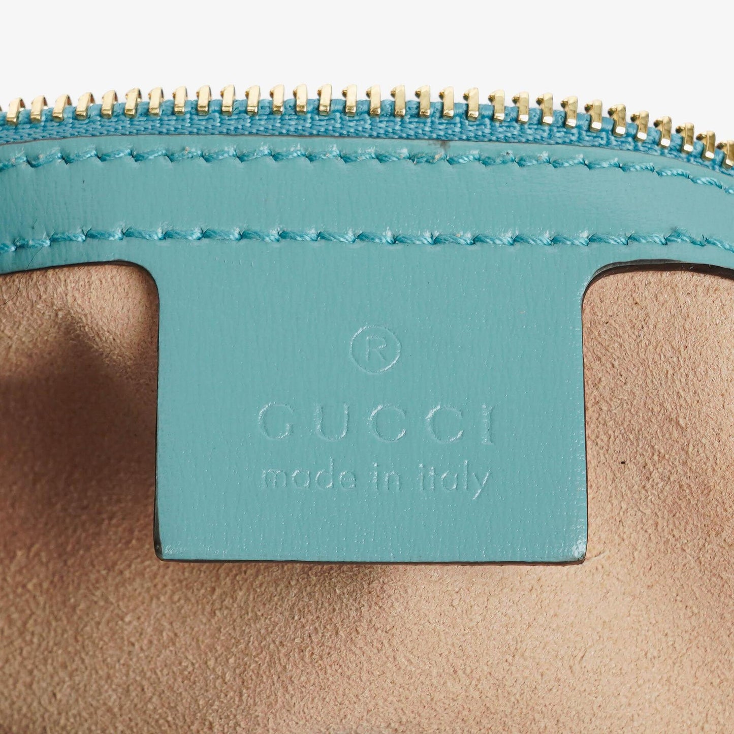 Gucci Jackie 1961 Light Blue Leather Small Shoulder Bag