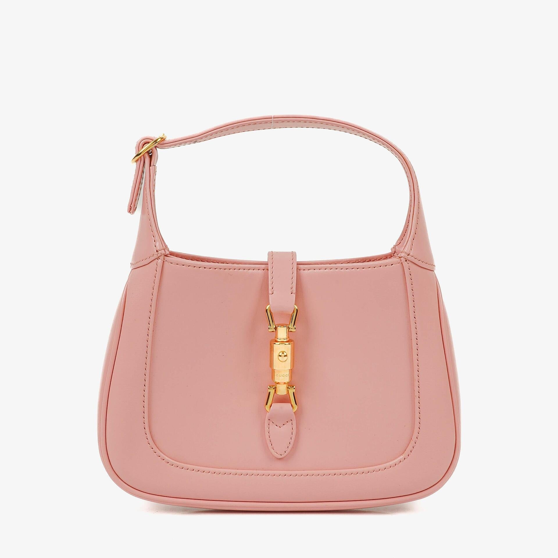 Gucci Jackie 1961 Pink Leather Mini