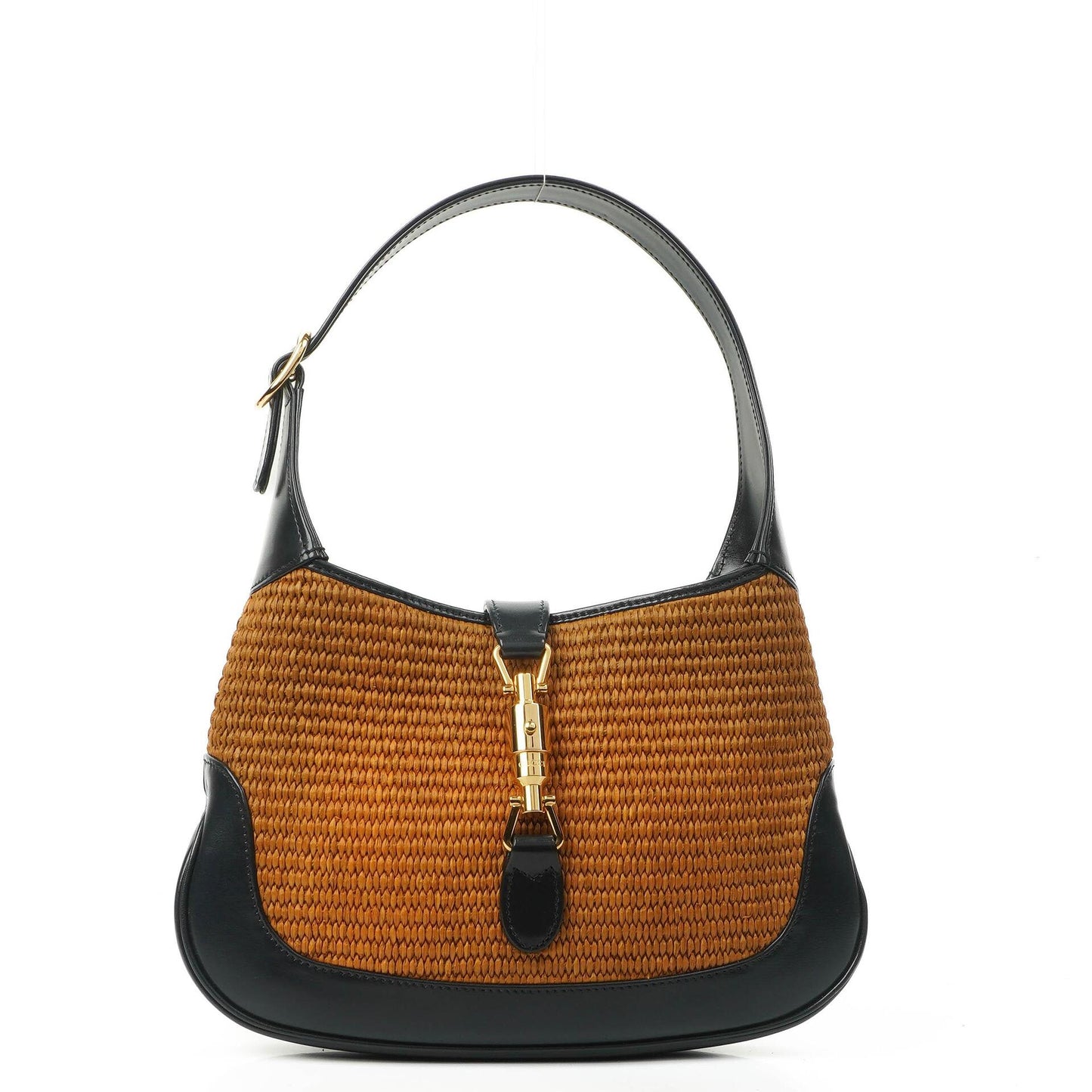 Gucci Jackie 1961 Small Straw and Leather Hobo bag 
