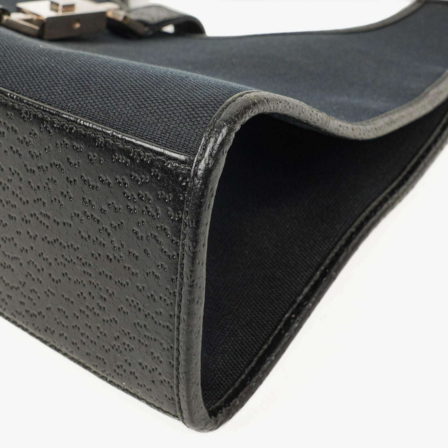 Gucci Jackie Balck Canvas Shoulder Bag