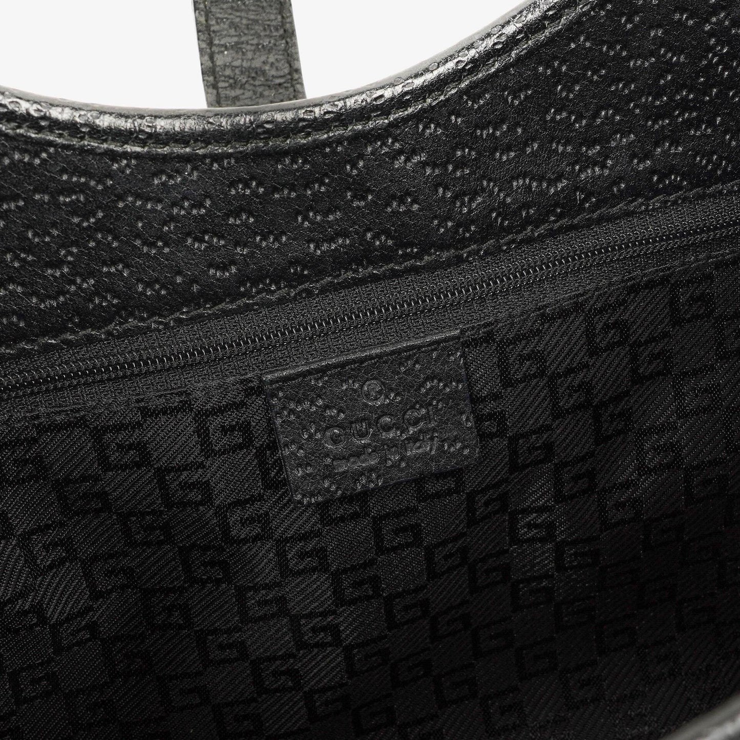 Gucci Jackie Balck Canvas Shoulder Bag
