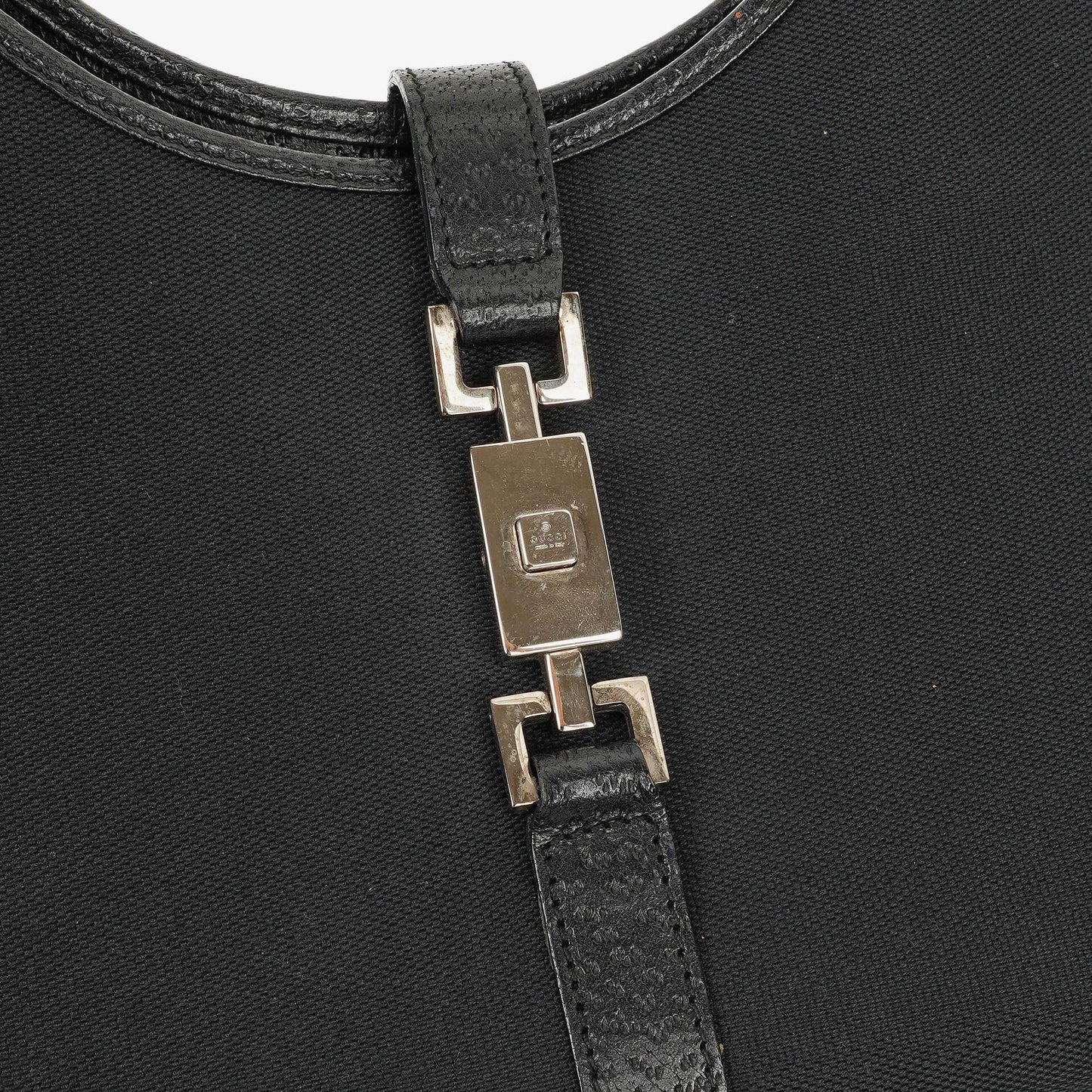 Gucci Jackie Balck Canvas Shoulder Bag
