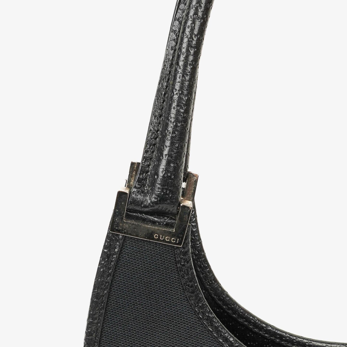 Gucci Jackie Balck Canvas Shoulder Bag