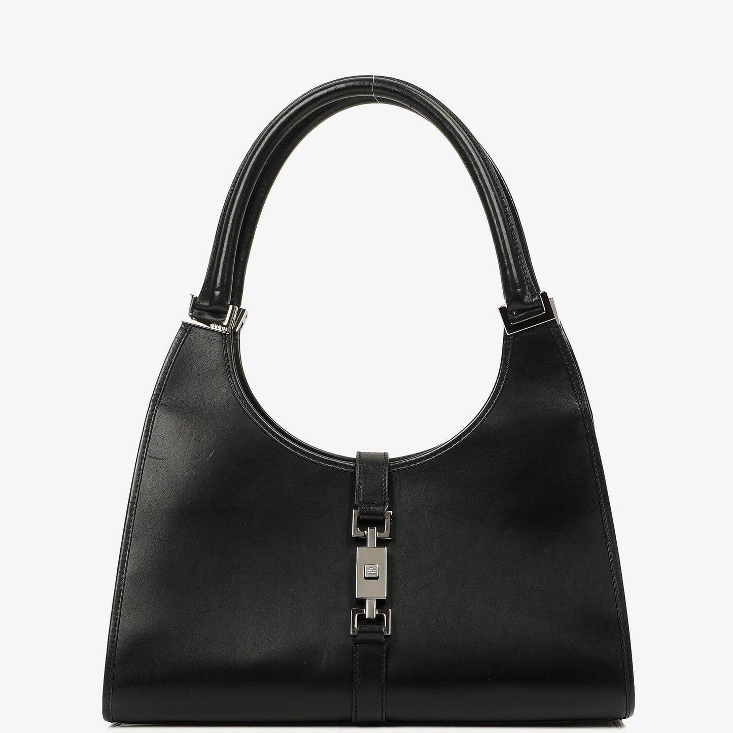 Gucci Jackie Bardot Black Leather Bag