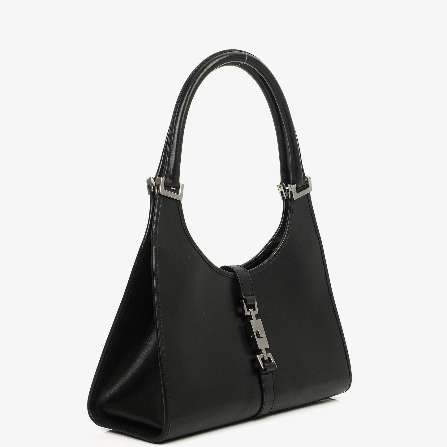Gucci Jackie Bardot Black Leather Bag
