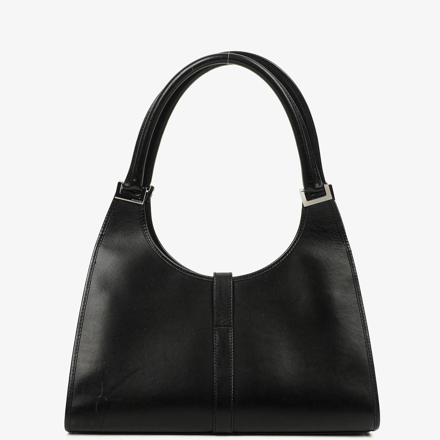 Gucci Jackie Bardot Black Leather Bag