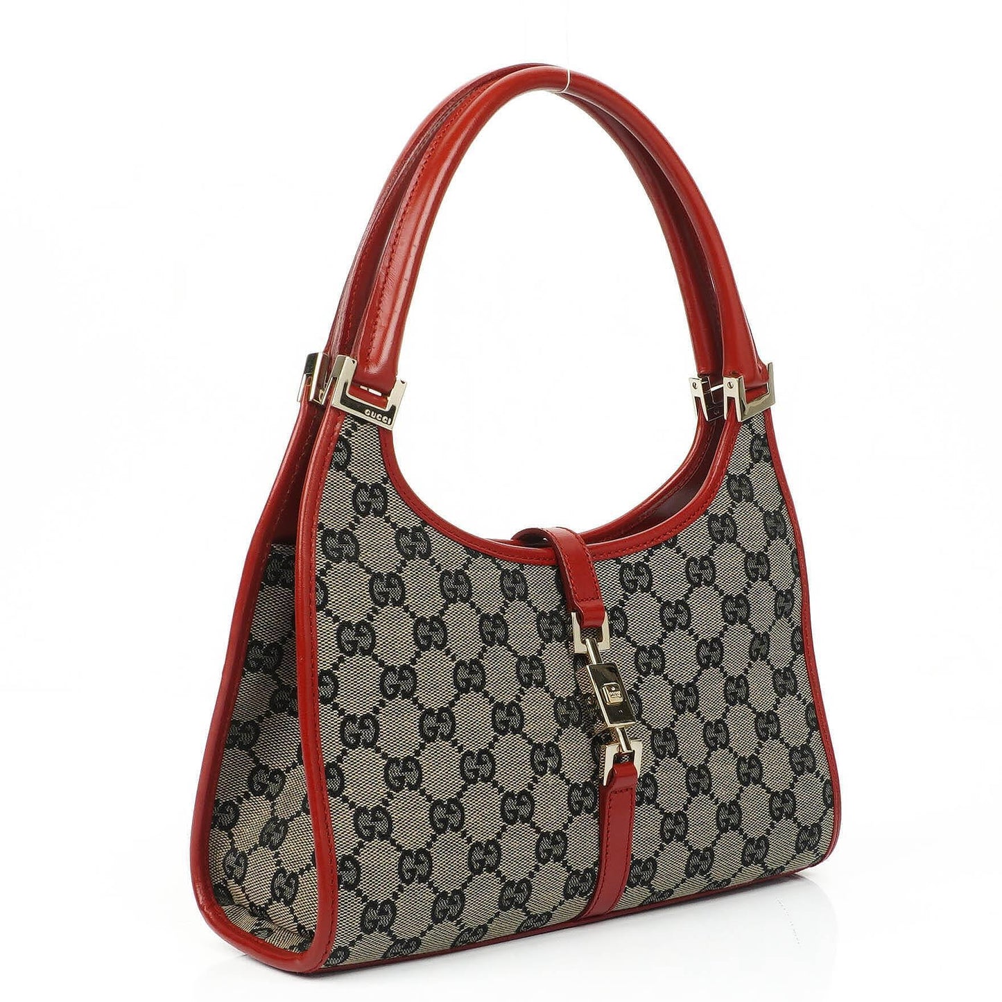 Gucci Jackie Bardot GG Canvas Shoulder Bag