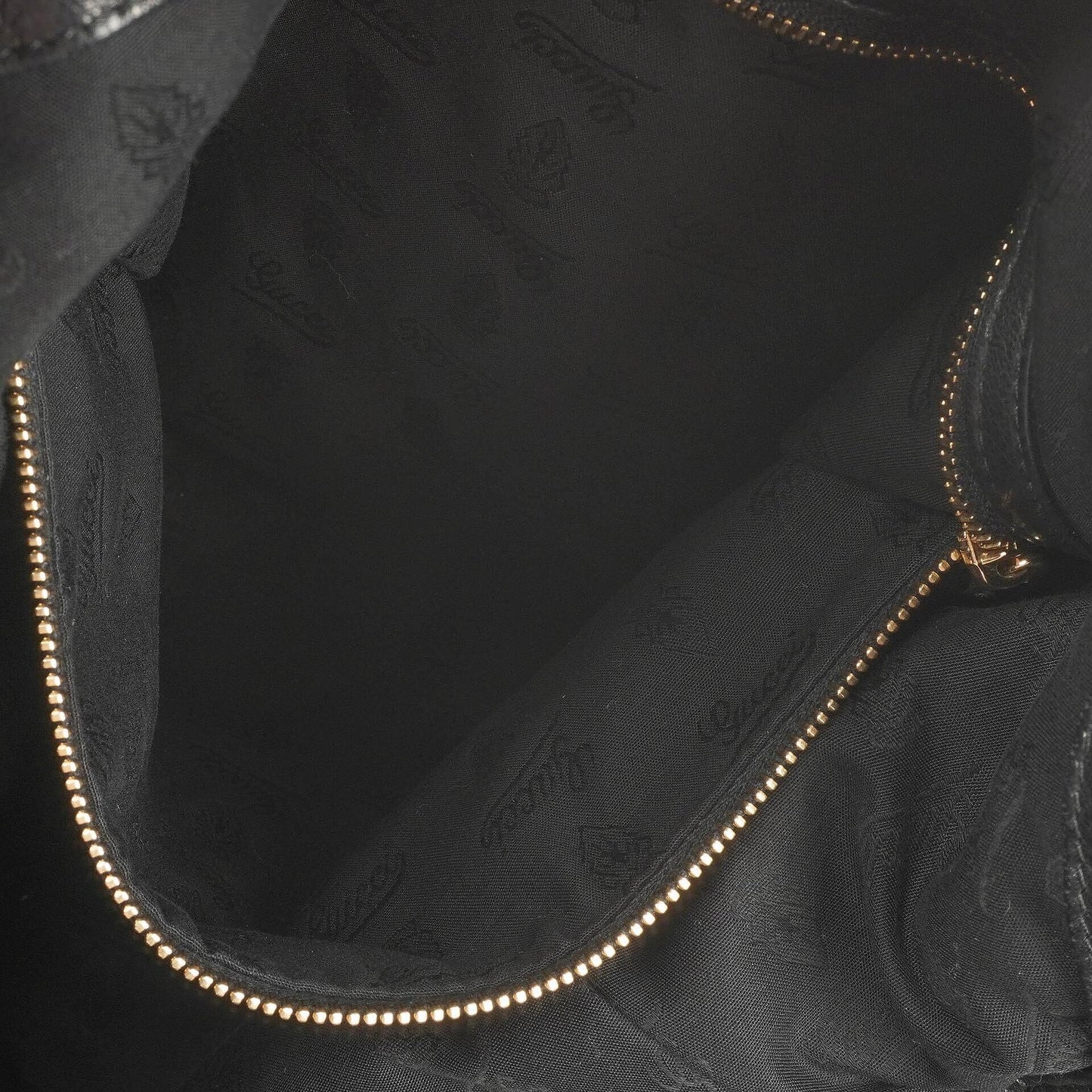 Gucci Jackie Black Leather Bamboo Tassel Large Hobo Bag
