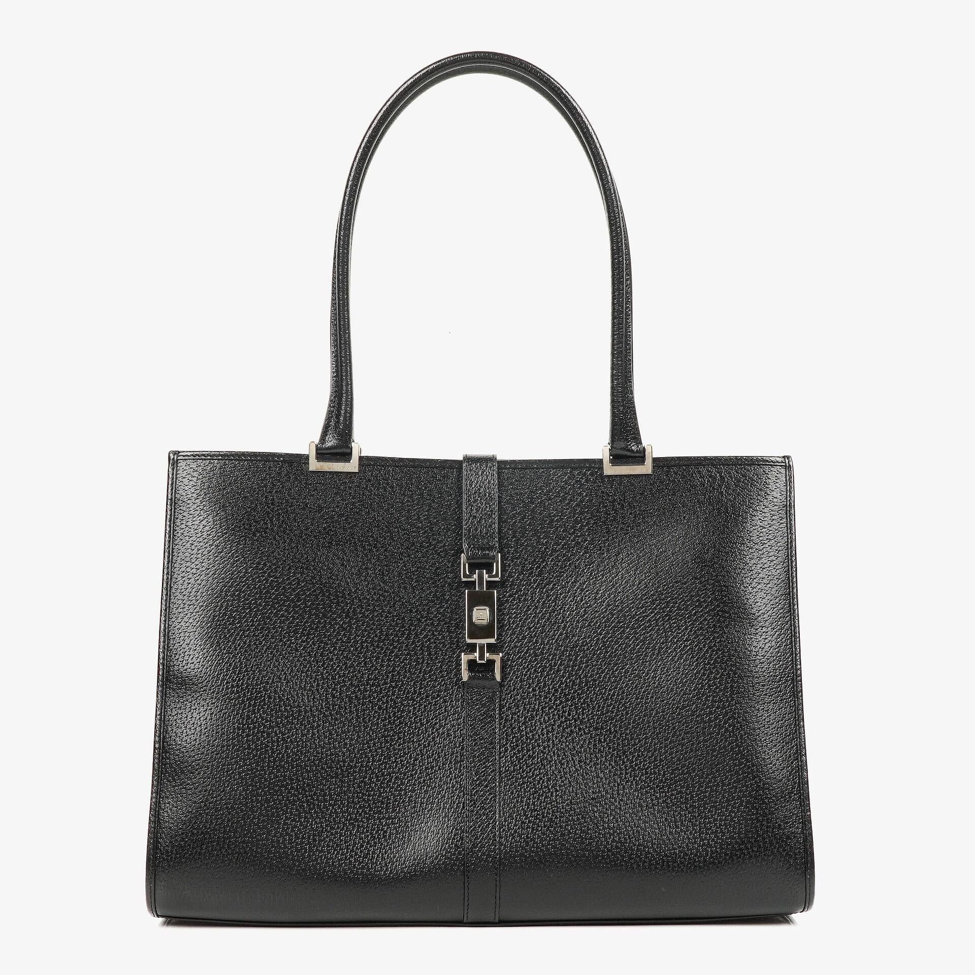 Gucci Jackie Black Leather Shoulder Bag