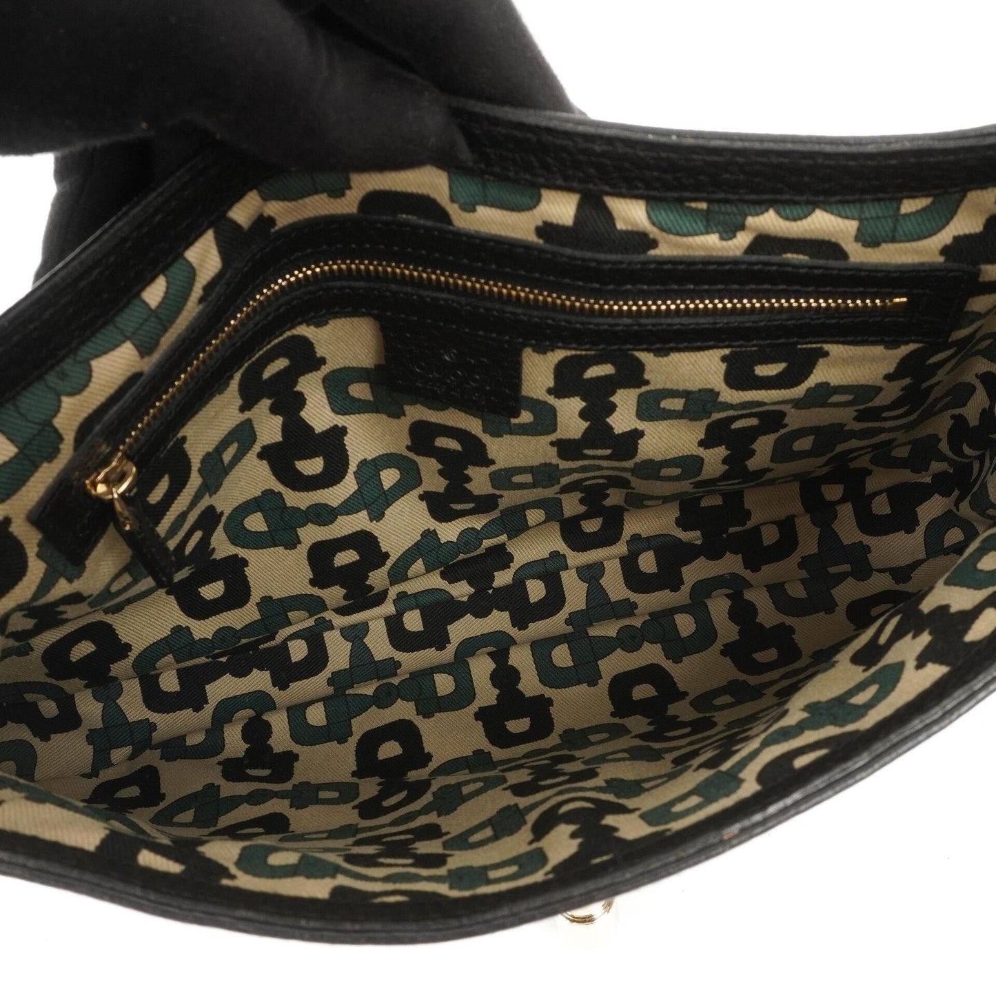 Gucci Jackie Medium Vintage Black Leather Shoulder Bag