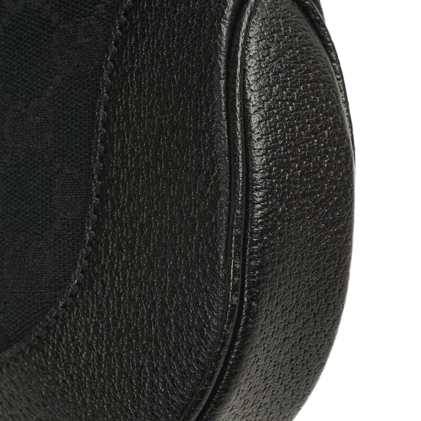 Gucci Jackie Medium Vintage Shoulder Bag Black/Dark Navy GG Canvas And Leather