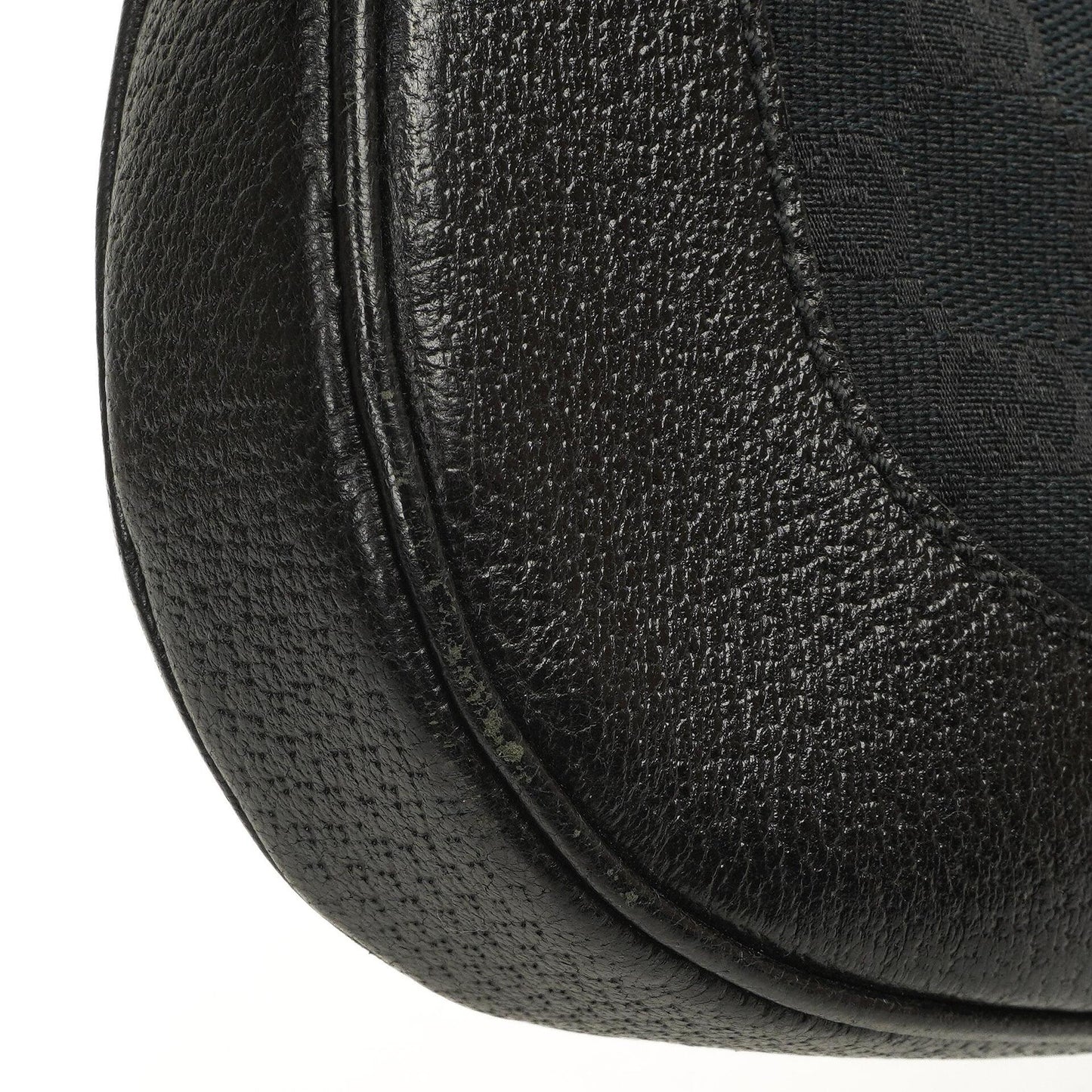 Gucci Jackie Medium Vintage Shoulder Bag Black/Dark Navy GG Canvas And Leather